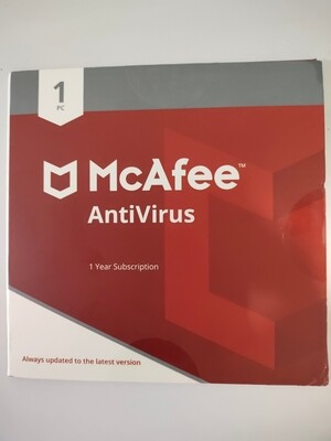 1 User, 1 Year, McAfee Antivirus