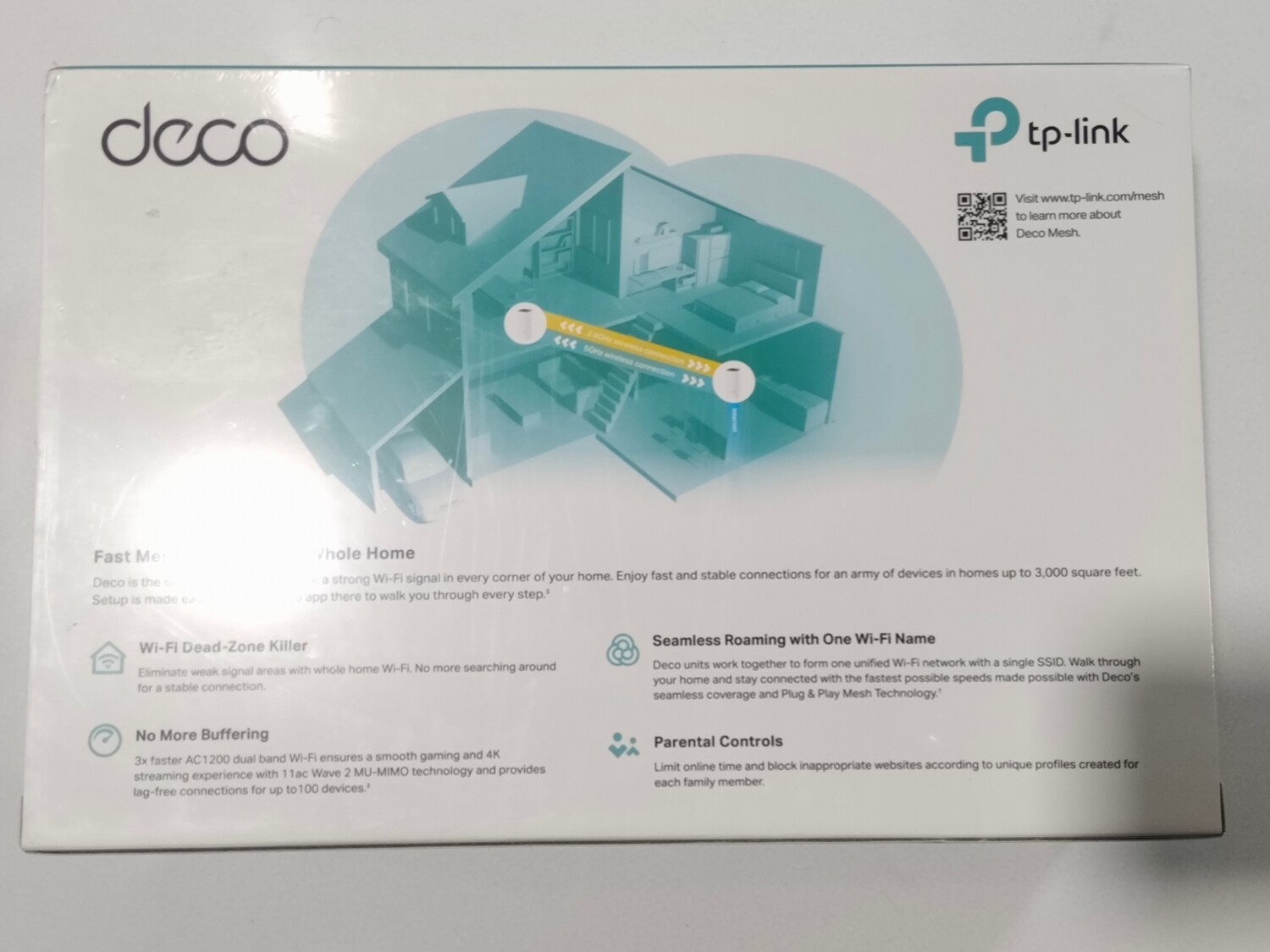 TP Link E4 AC1200 Whole Home Mesh Wi-Fi System (pack of 2) TP Link E4 AC1200 Whole Home Mesh Wi-Fi System (pack of 2)