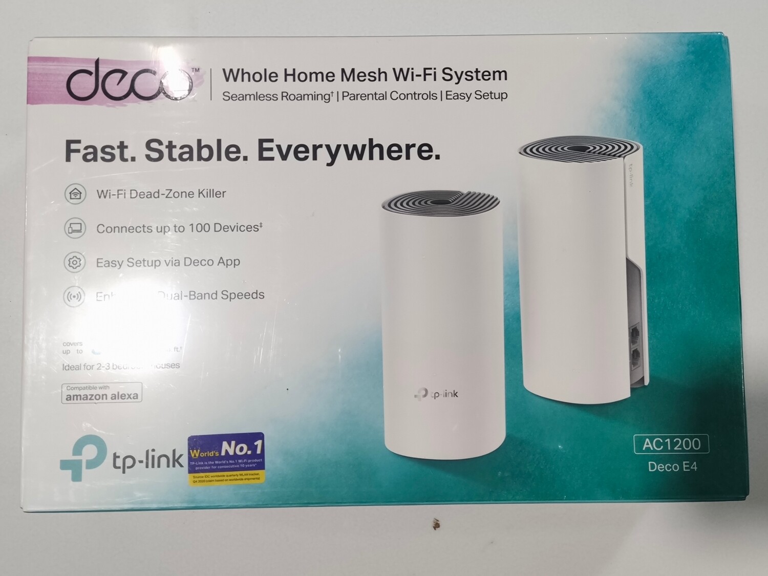 TP Link E4 AC1200 Whole Home Mesh Wi-Fi System (pack of 2) TP Link E4 AC1200 Whole Home Mesh Wi-Fi System (pack of 2)