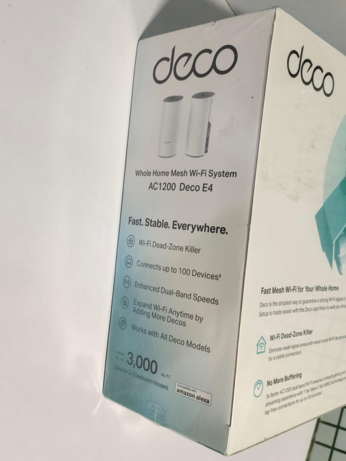 TP Link E4 AC1200 Whole Home Mesh Wi-Fi System (pack of 2) TP Link E4 AC1200 Whole Home Mesh Wi-Fi System (pack of 2)