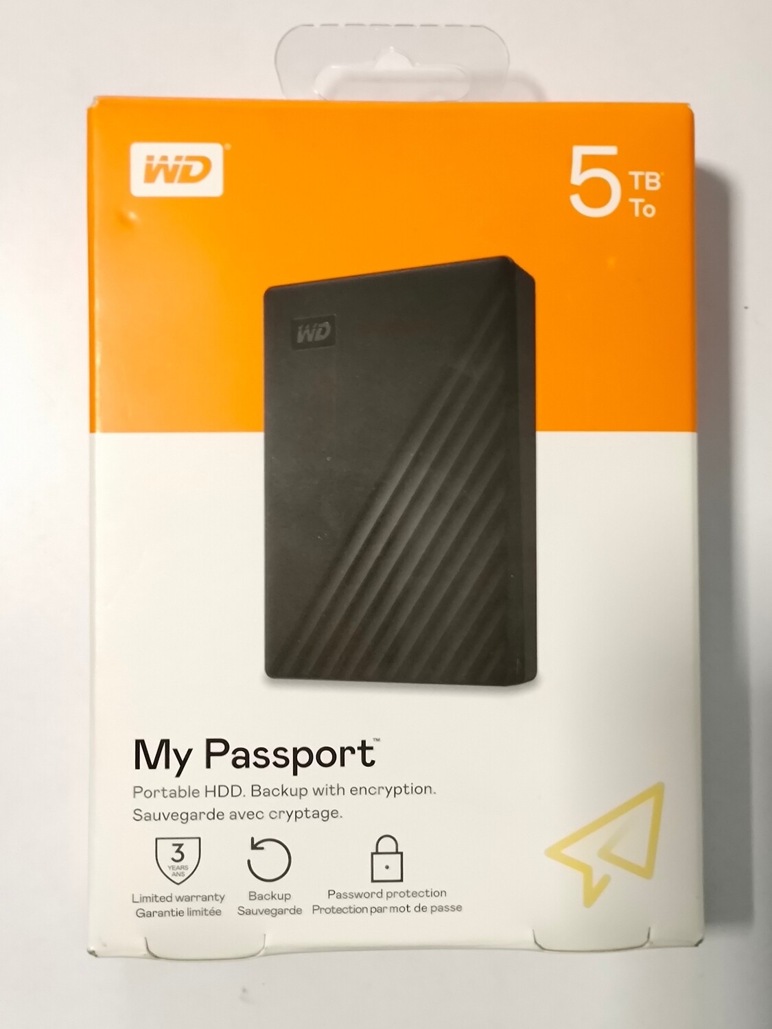 WD 5TB My Passport Portable Hard Disk Drive