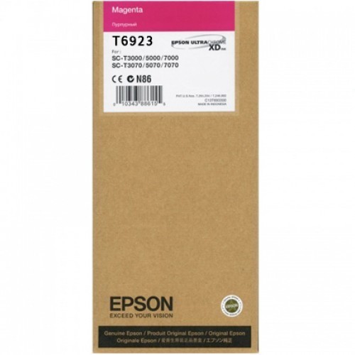 Epson T6923 Ink Cartridge, Magenta, 110ml Epson T6923 Ink Cartridge, Magenta, 110ml