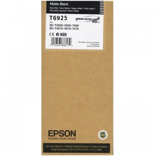 Epson T6925 Ink Cartridge, Matte Black, 110ml Epson T6925 Ink Cartridge, Matte Black, 110ml