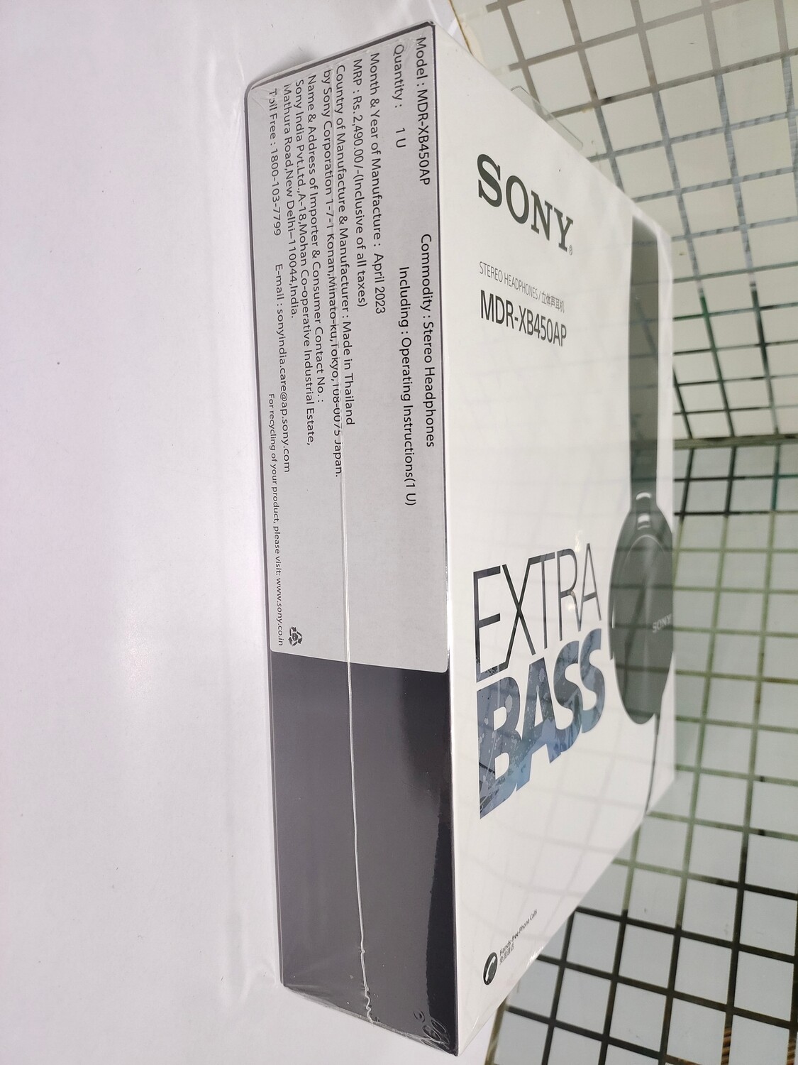 Sony MDR-XB450AP On-Ear Headphones, Black Sony MDR-XB450AP On-Ear Headphones, Black