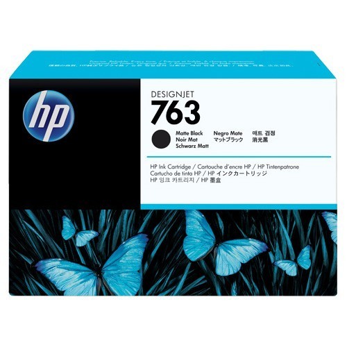 HP DesignJet 763, 775ml, Ink Cartridge, Matte Black , CN072A