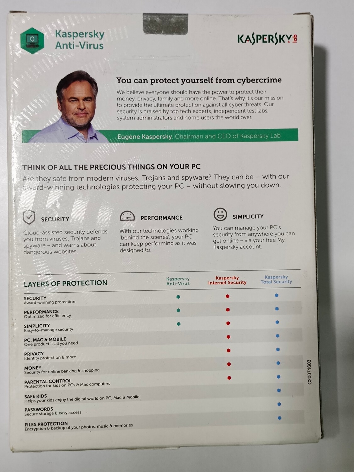 New, 3 User, 3 Year, Kaspersky Standard (Antivirus) Single Key New, 3 User, 3 Year, Kaspersky Standard (Antivirus) Single Key