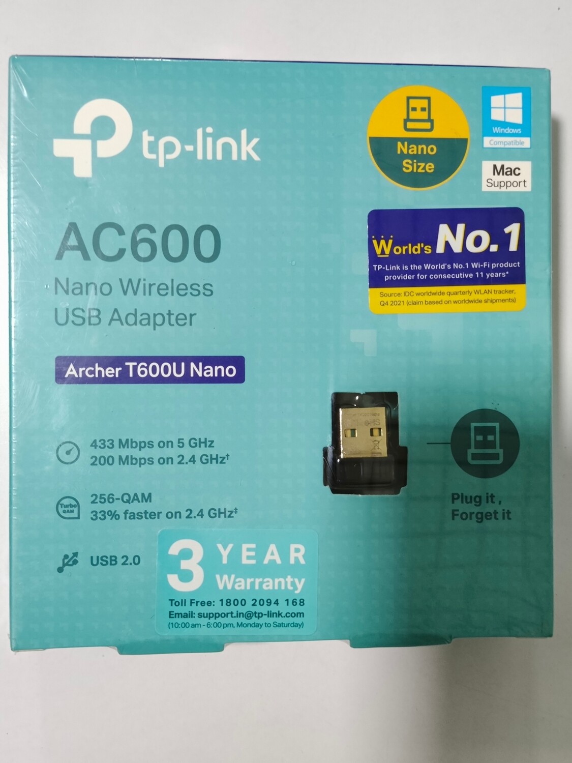 TP-Link Archer T600U NANO AC600 Nano Wireless USB Adapter TP-Link Archer T600U NANO AC600 Nano Wireless USB Adapter