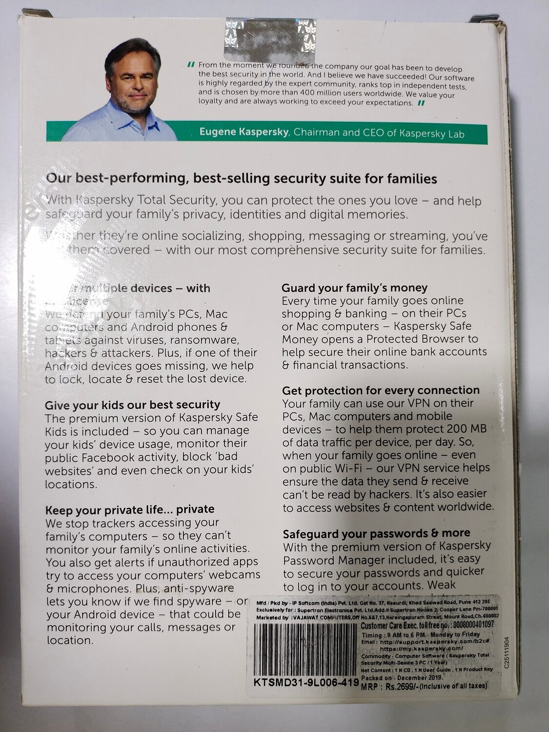 3 User, 1 Year, Kaspersky Total Security 3 User, 1 Year, Kaspersky Total Security