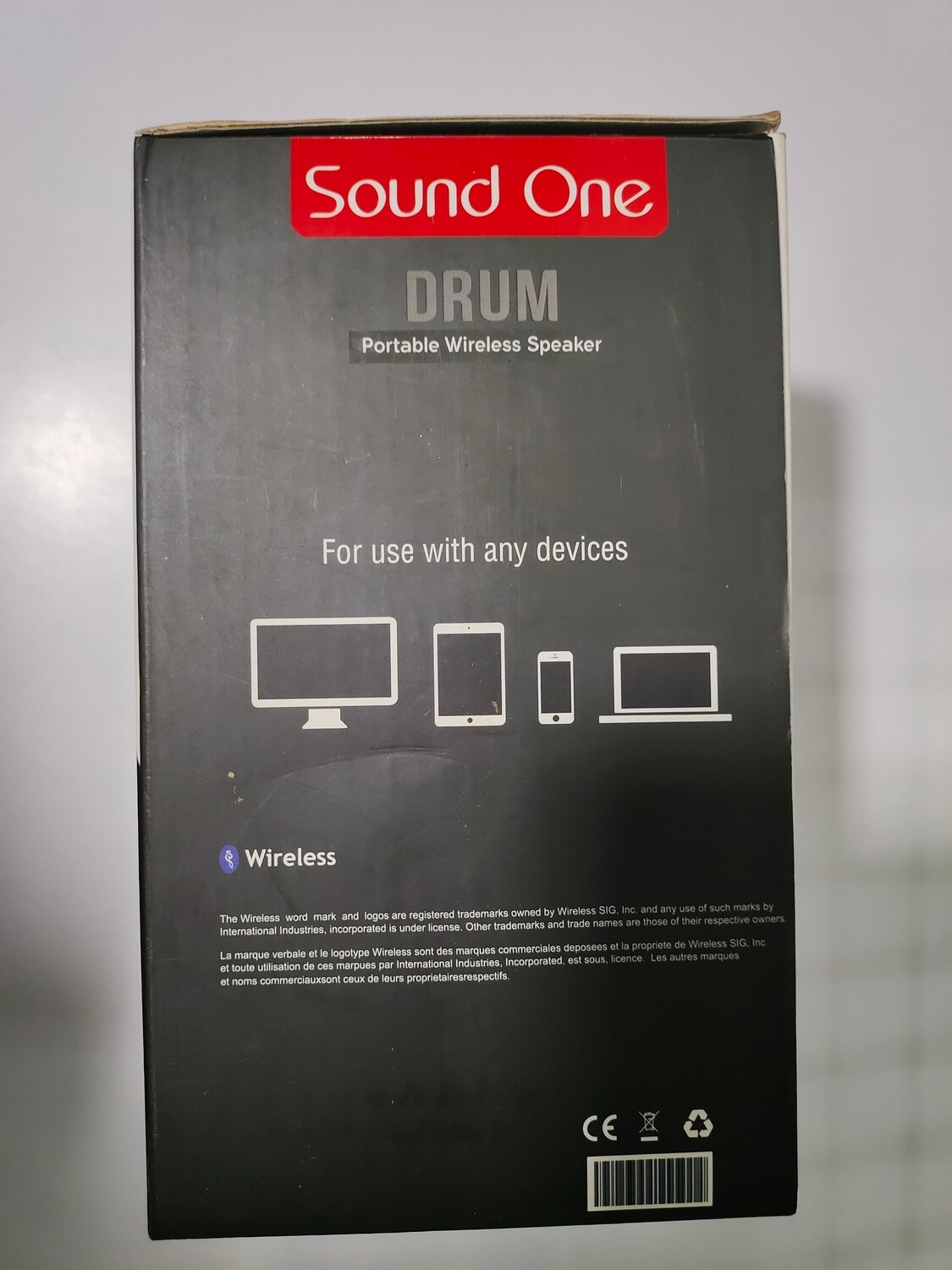 Sound One Bluetooth Speaker-Drum-Black Sound One Bluetooth Speaker-Drum-Black
