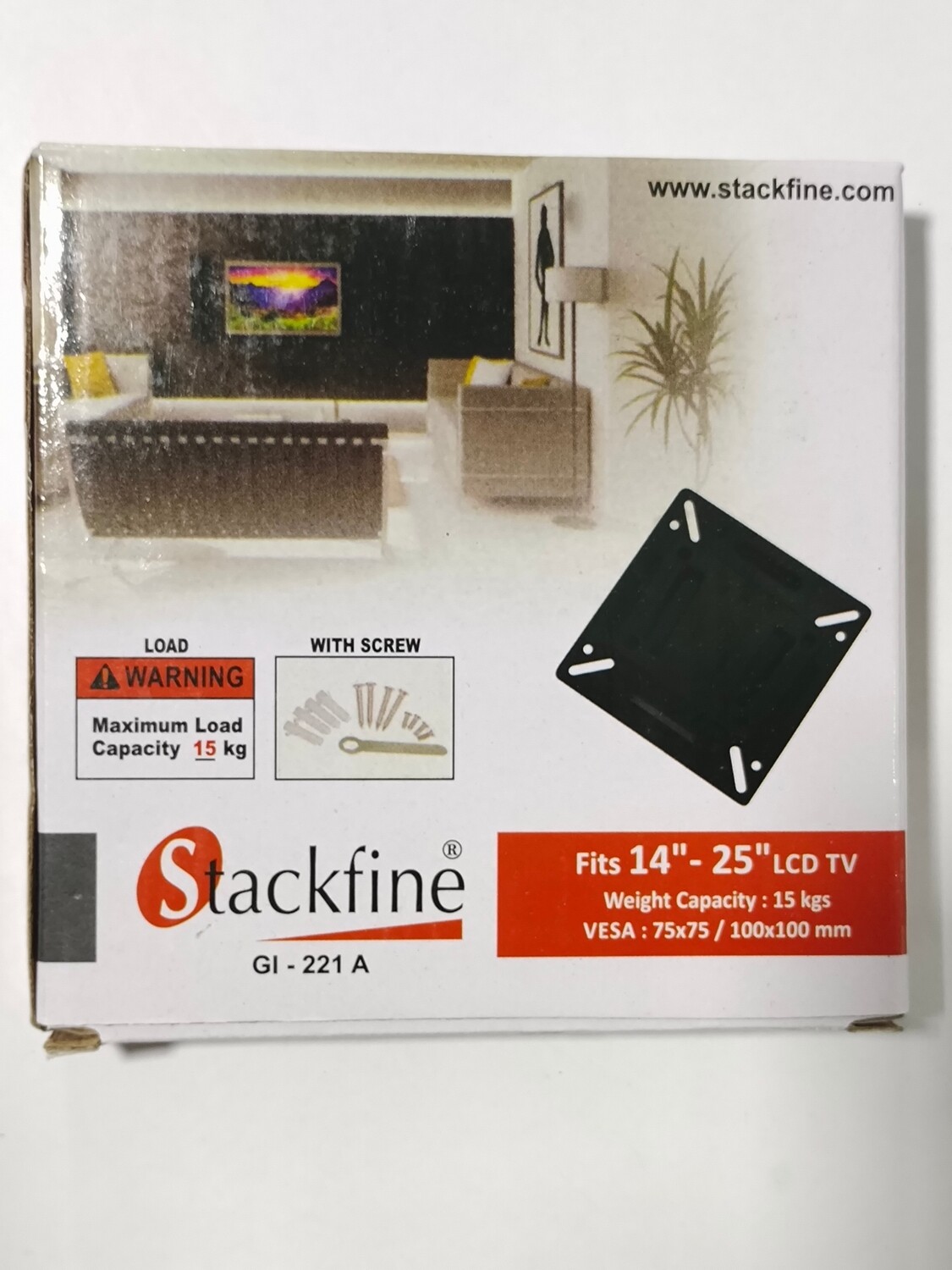 Stackfine 14 to 25 Wall Mount for LCD, LED, TV, 221A, Fix