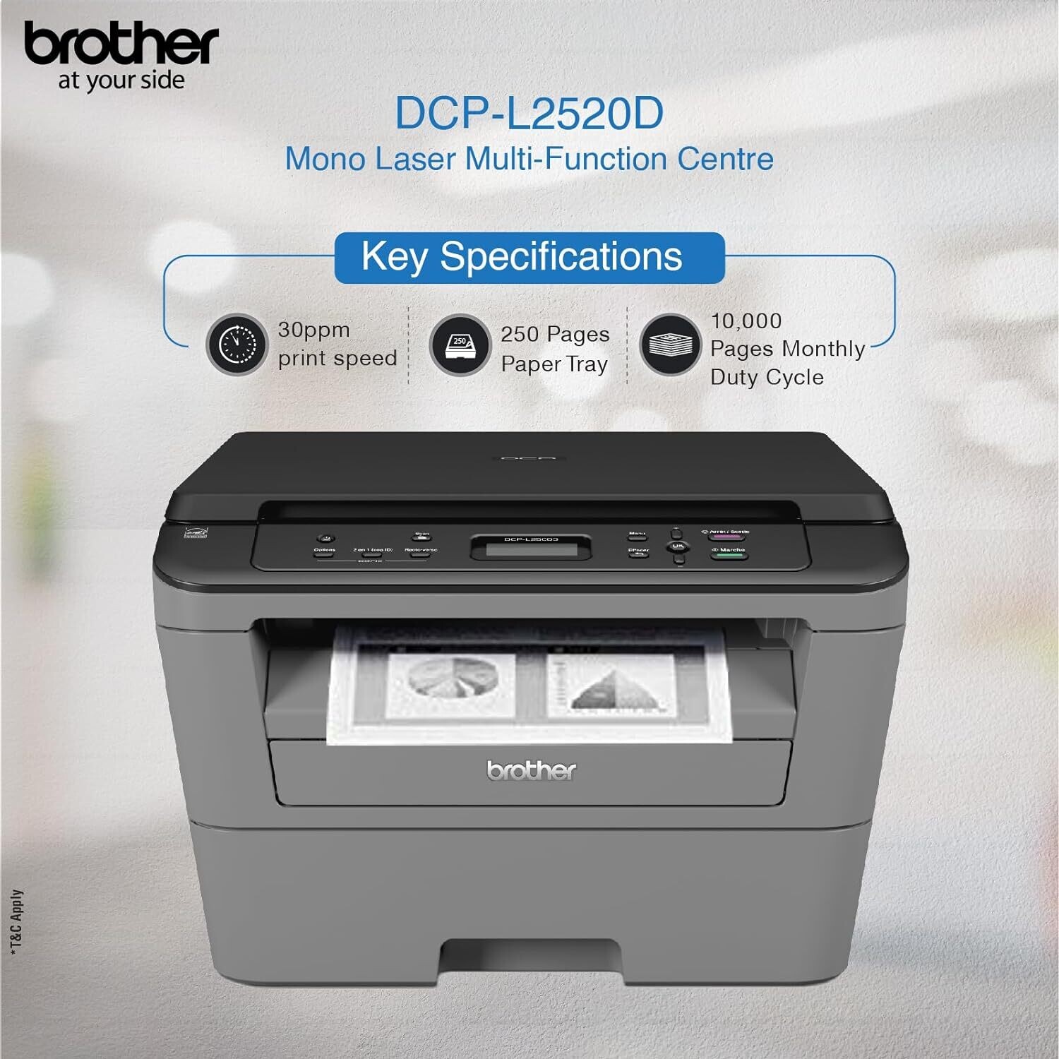 Brother DCP-L2520D Multifunction 30ppm Laser Printer Brother DCP-L2520D Multifunction 30ppm Laser Printer