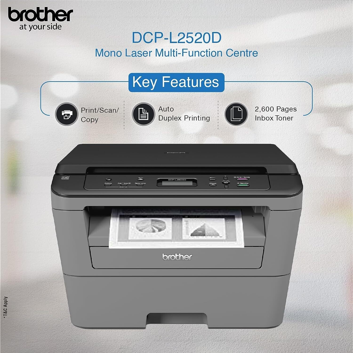 Brother DCP-L2520D Multifunction 30ppm Laser Printer Brother DCP-L2520D Multifunction 30ppm Laser Printer