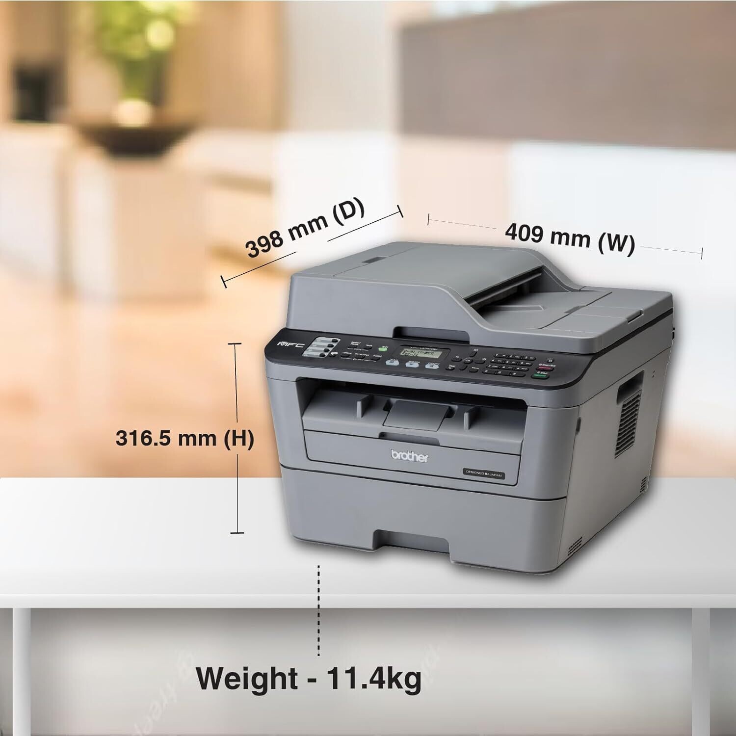 Brother MFC L2701DW Multi-Function Monochrome Laser Printer