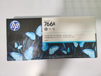 HP DesignJet 766 / 766B Ink Cartridge, Gray, 300ml