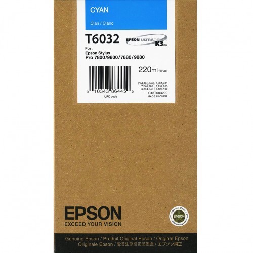 Epson T6032 Ink Cartridge, Cyan