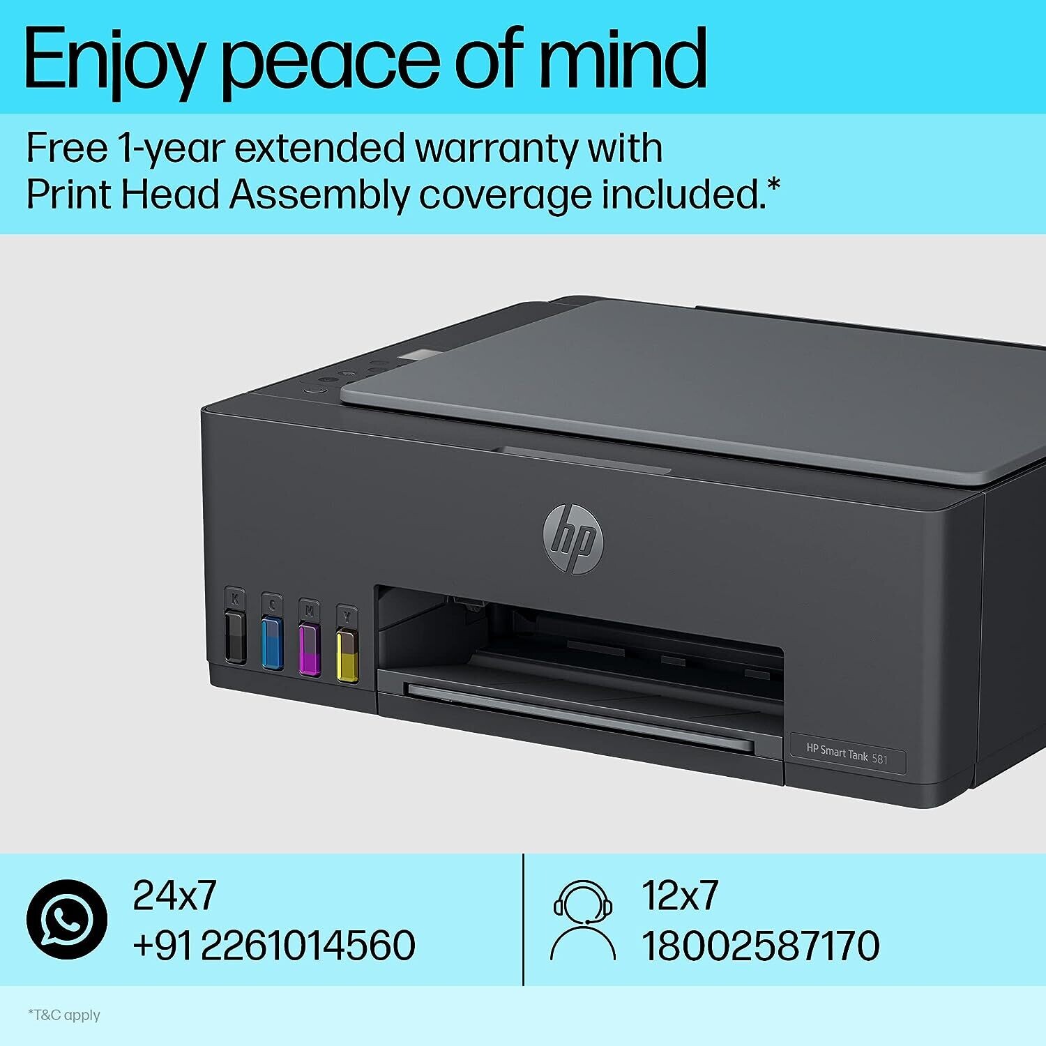 HP Smart Tank 581 AIO WiFi Colour Printer