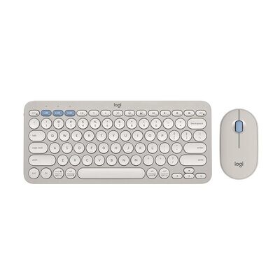 Logitech Pebble 2 Combo, Wireless Keyboard and Mouse Tonal Sand
