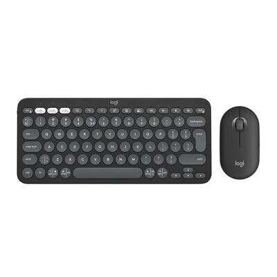 Logitech Pebble 2 Combo Wireless Keyboard Mouse Tonal Graphite