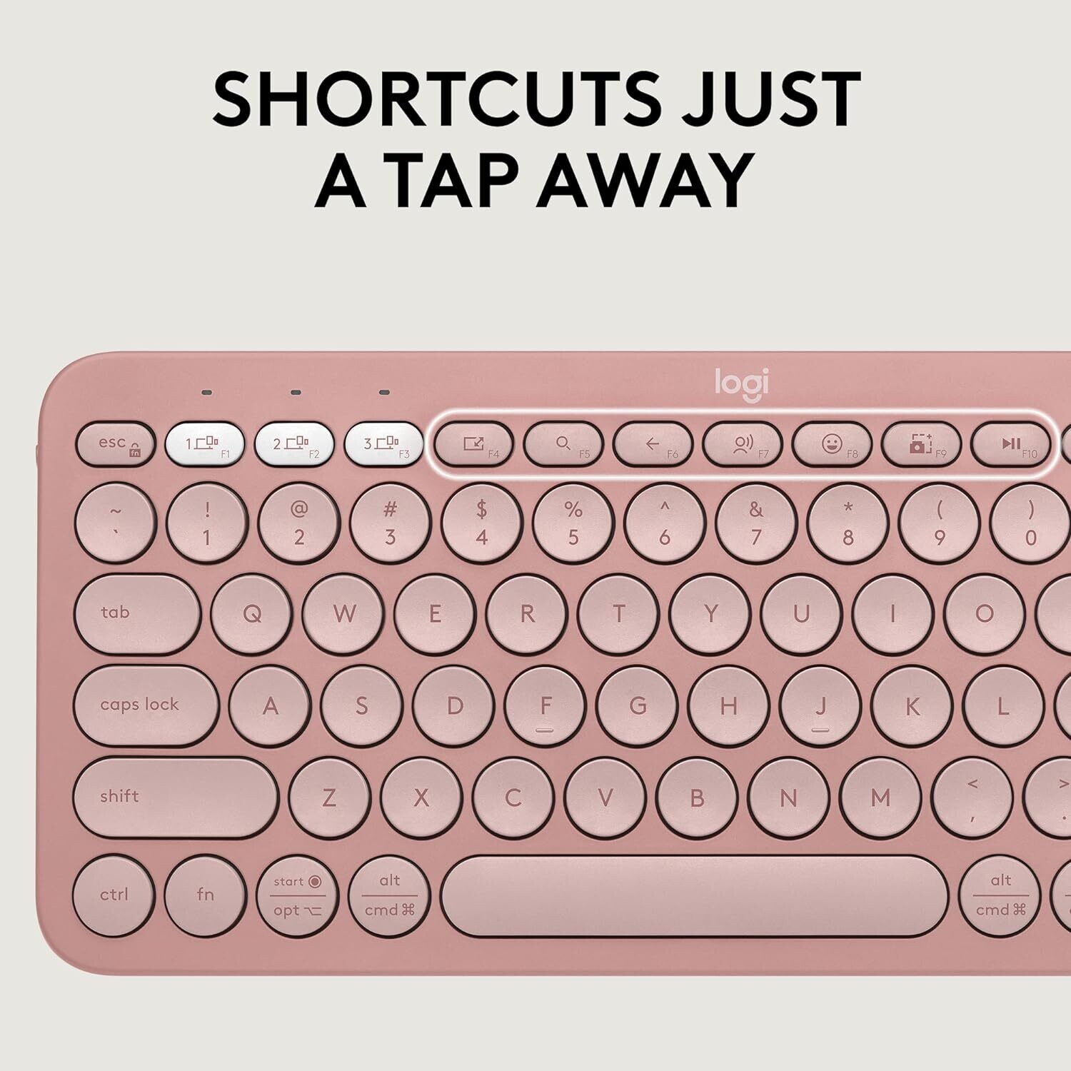 Logitech Pebble 2 Combo Wireless Keyboard Mouse Tonal Rose Logitech Pebble 2 Combo Wireless Keyboard Mouse Tonal Rose