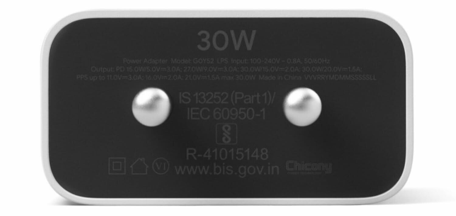 Google 30W USB-C Fast Charging Power Adapter Google 30W USB-C Fast Charging Power Adapter