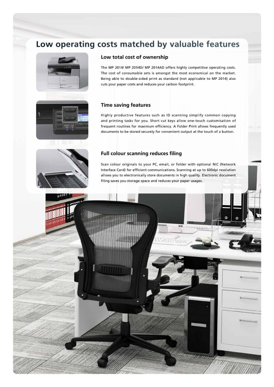 Ricoh MP 2014AD A3 Multifunction Printer