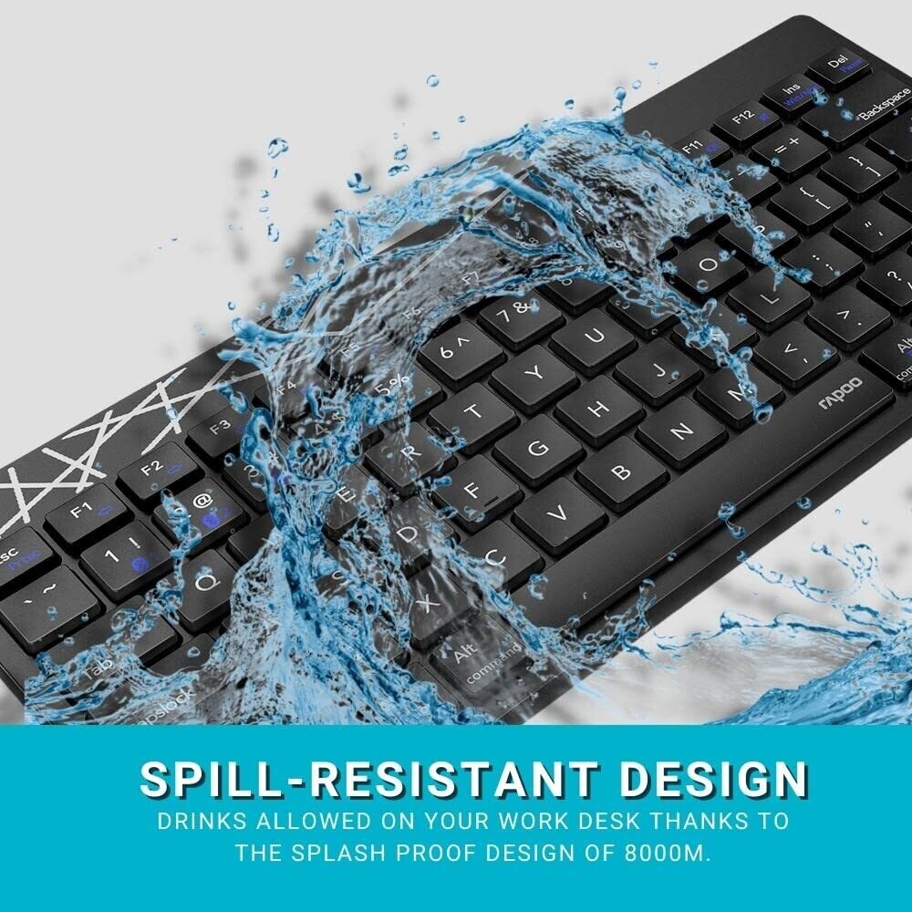 Rapoo 8000M Multi-Mode Keyboard and Mouse