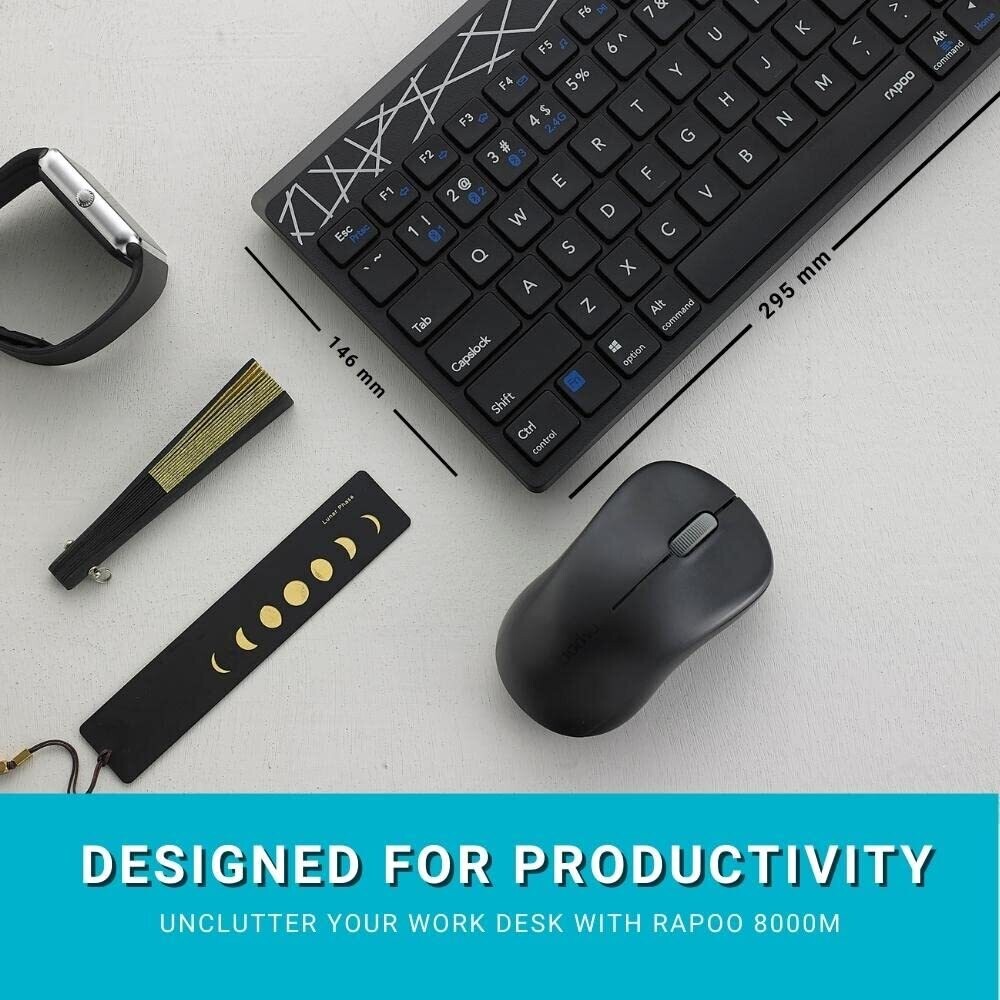 Rapoo 8000M Multi-Mode Keyboard and Mouse