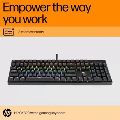 HP GK320 Wired RGB Backlight Mechanical Gaming Keyboard HP GK320 Wired RGB Backlight Mechanical Gaming Keyboard