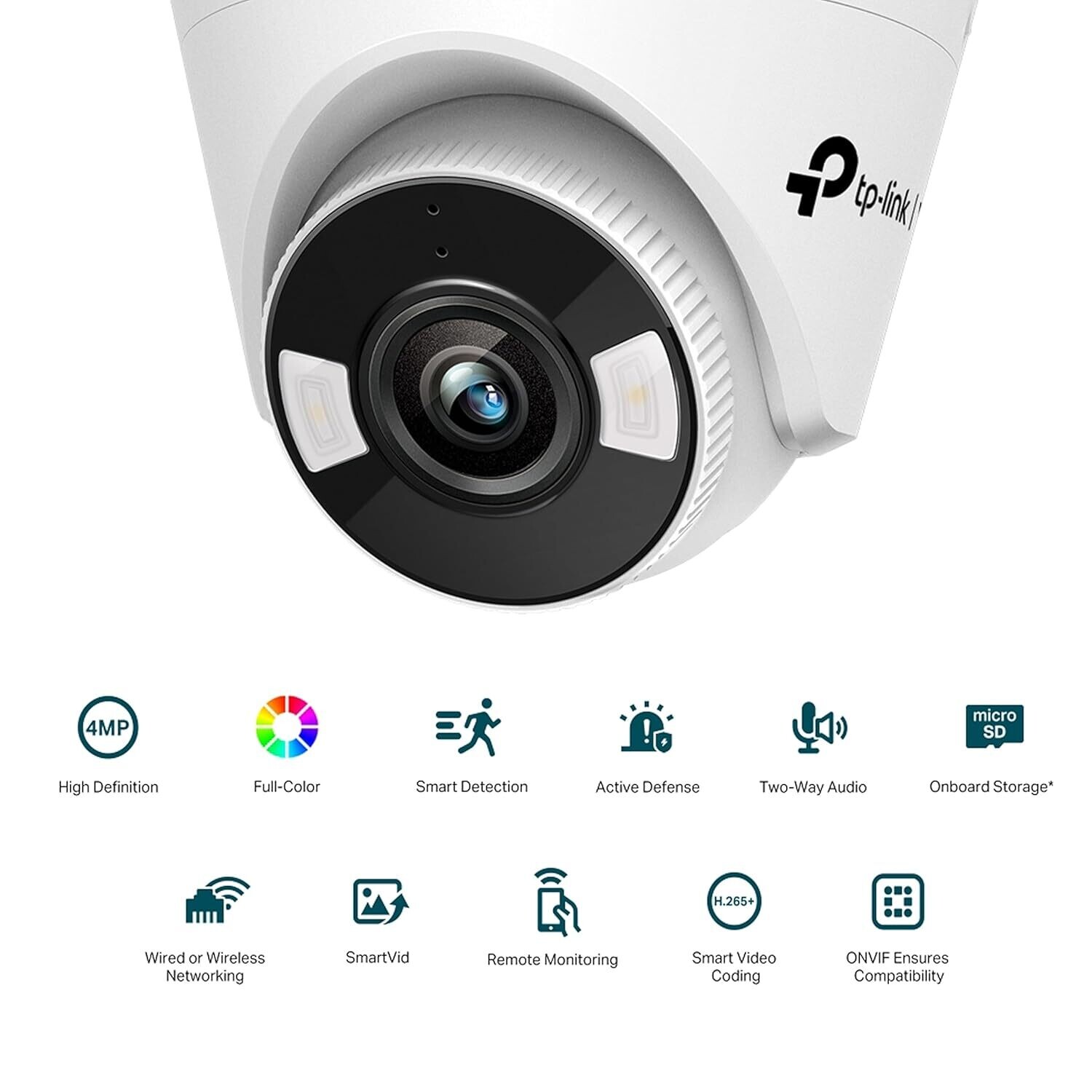 TP-Link VIGIC 440 4MP Full-Color Turret Network Camera TP-Link VIGIC 440 4MP Full-Color Turret Network Camera