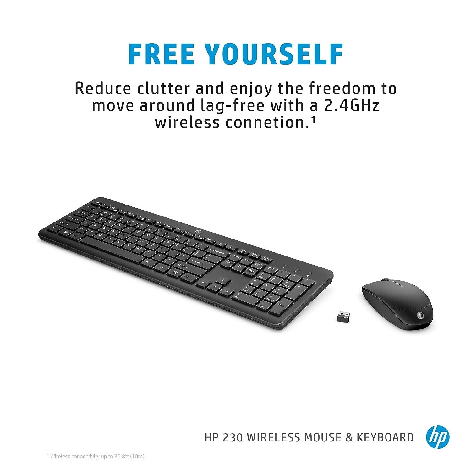 HP 230 Wireless Keyboard Mouse, Black HP 230 Wireless Keyboard Mouse, Black