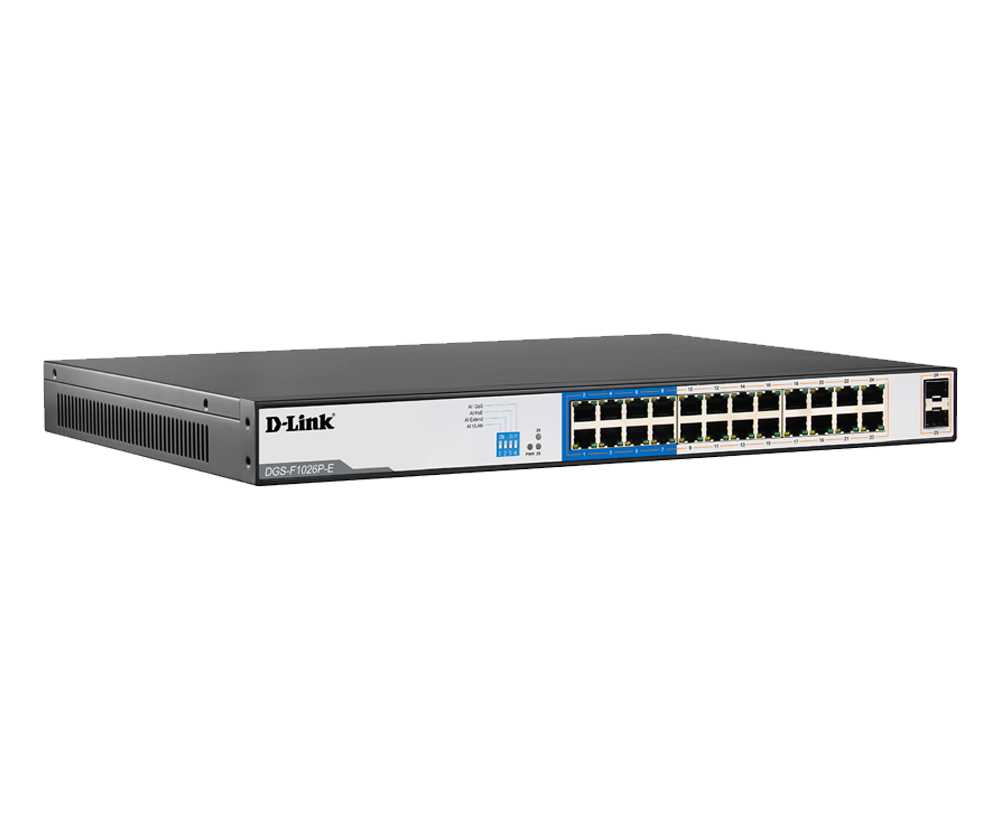 D-Link DGS-F1026P-E 26-Port Gigabit PoE Switch