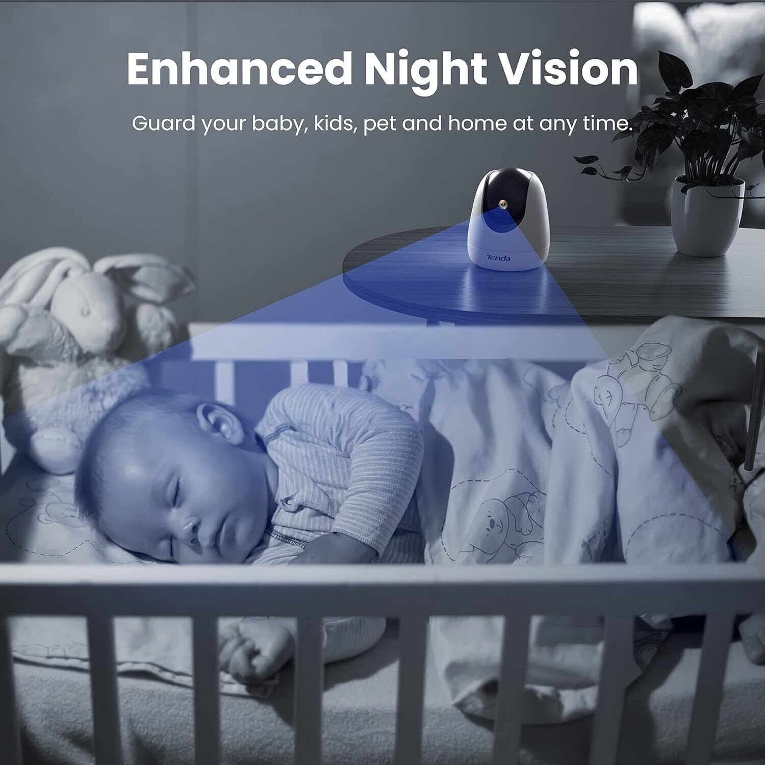 Tenda CP3 Security Pan/Tilt Smart Camera Tenda CP3 Security Pan/Tilt Smart Camera