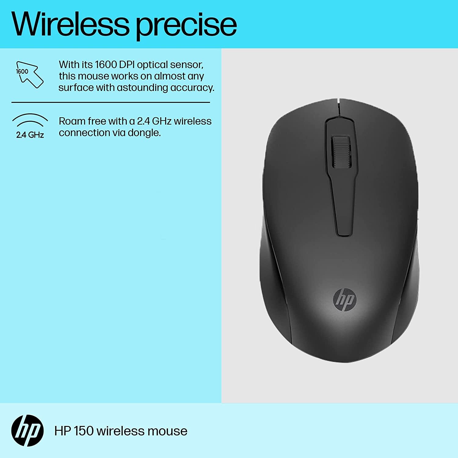 HP Inc Mouse wireless HP 150 2S9L1AA in Tastiere e mouse MOUSE WIRELESS