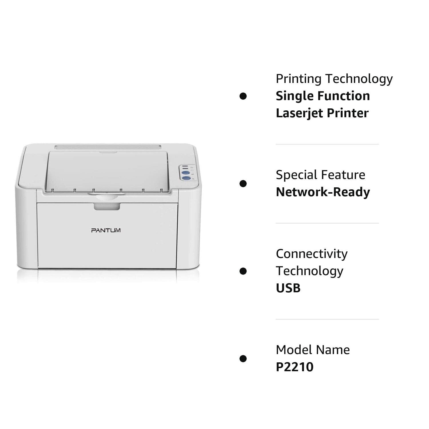 Pantum P2210 Monochrome Laser Printer