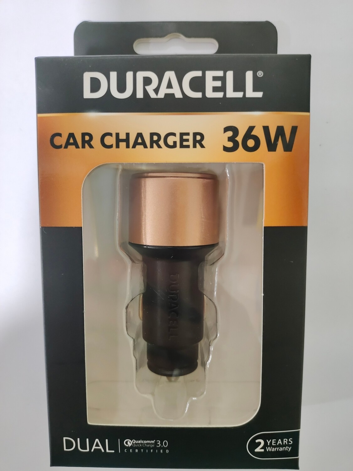 Duracell 36W Fast Car Charger Adapter