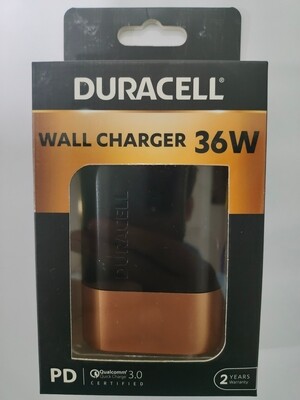 Duracell 36W Fast Wall Charger Adapter