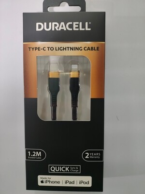 Duracell type c to lightning cable & charging cable sl1 Du005