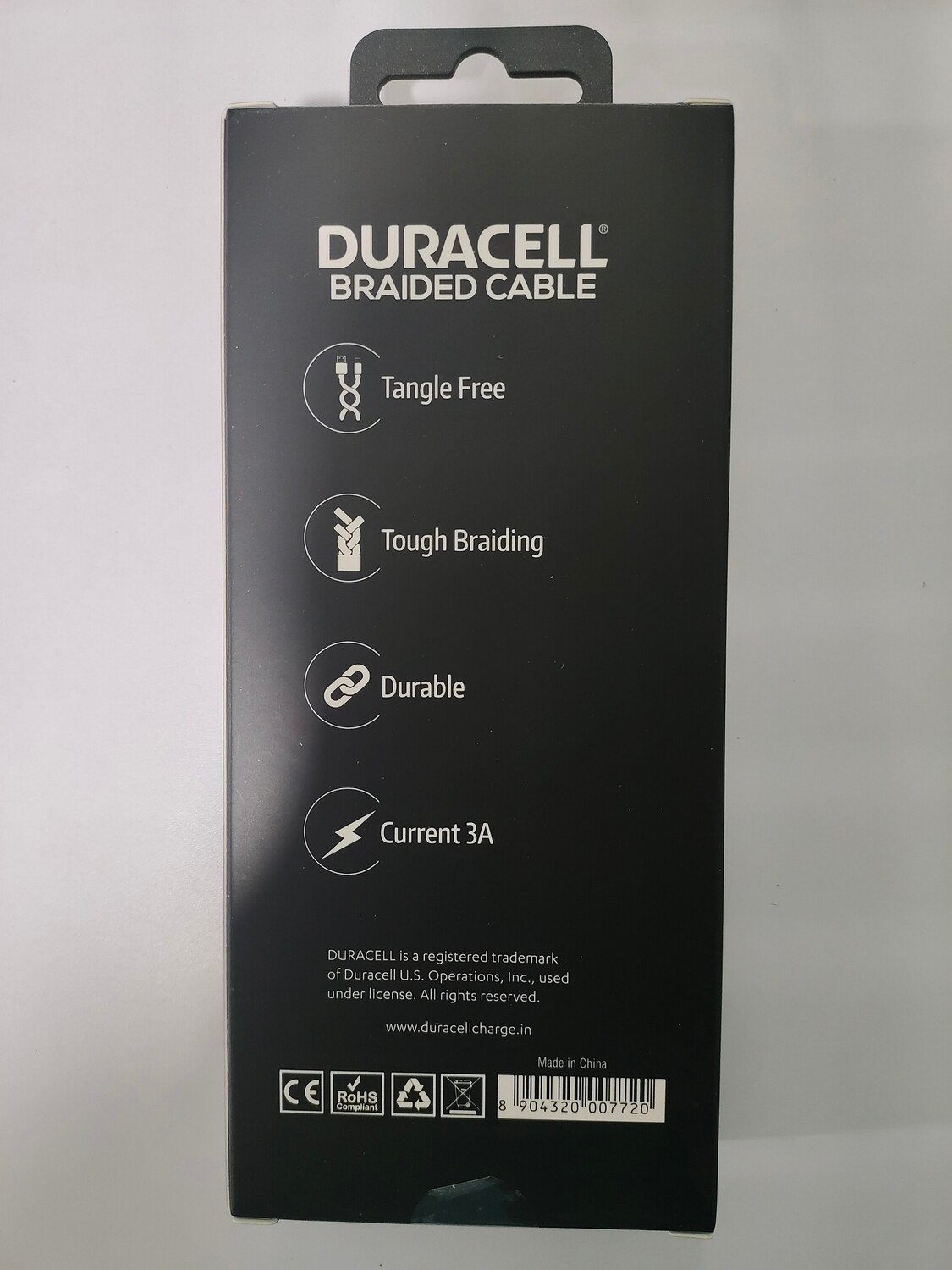 Duracell USB a To Micro 1.2M braided Sync & Charge Cable Du003 Duracell USB a To Micro 1.2M braided Sync & Charge Cable Du003