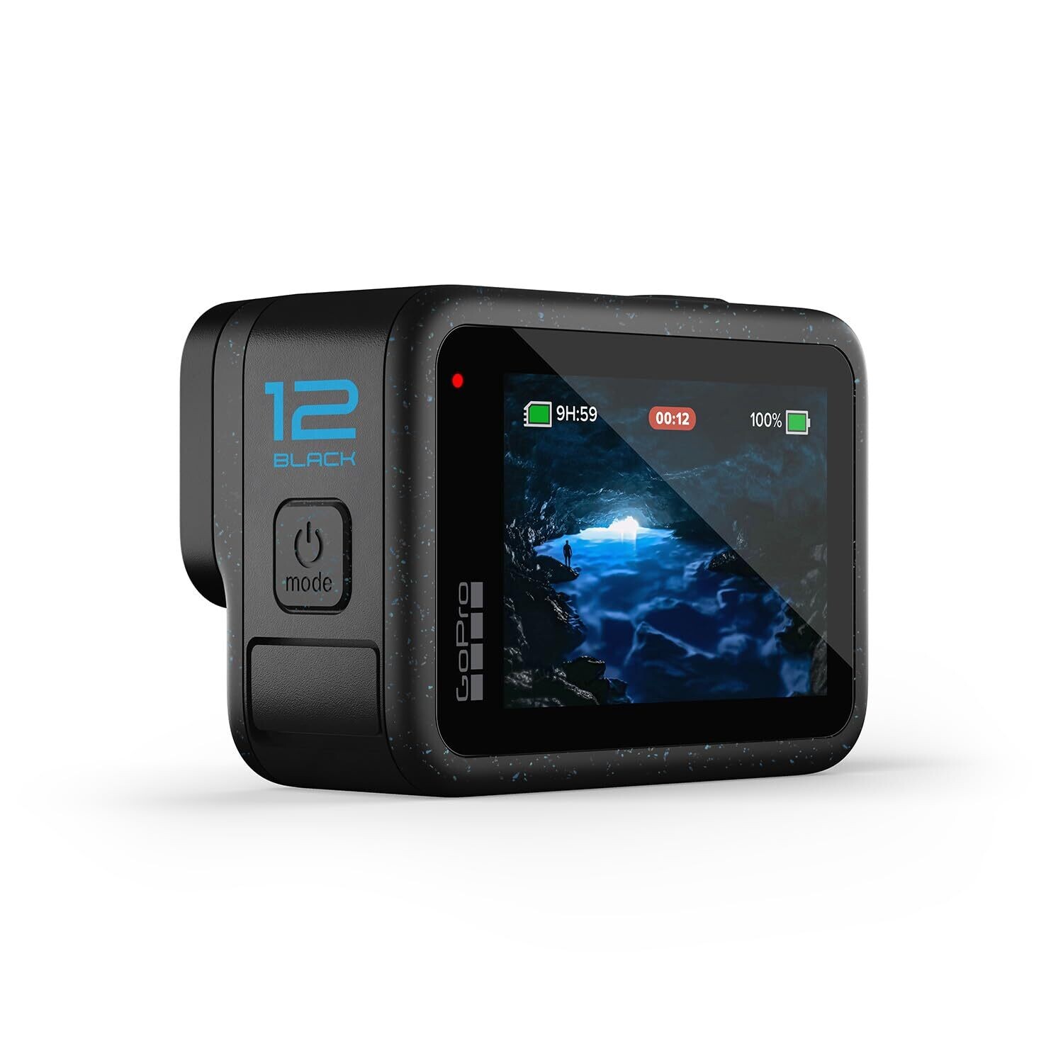 GoPro Hero 12 Waterproof Action Camera, Black GoPro Hero 12 Waterproof Action Camera, Black