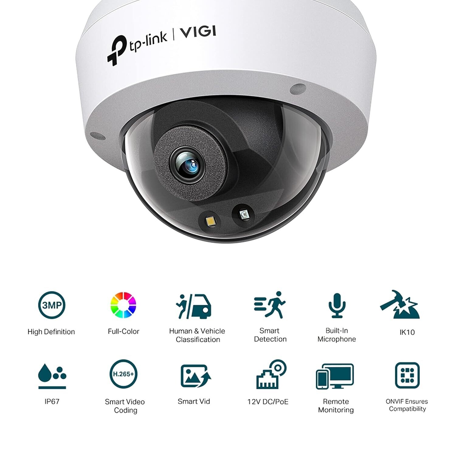 TP-Link VIGI C250 5MP Full-Color Dome Network Camera TP-Link VIGI C250 5MP Full-Color Dome Network Camera