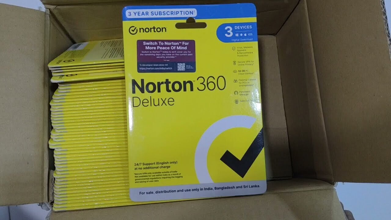 New, 3 User, 3 Year, Norton 360 Deluxe Total Security New, 3 User, 3 Year, Norton 360 Deluxe Total Security