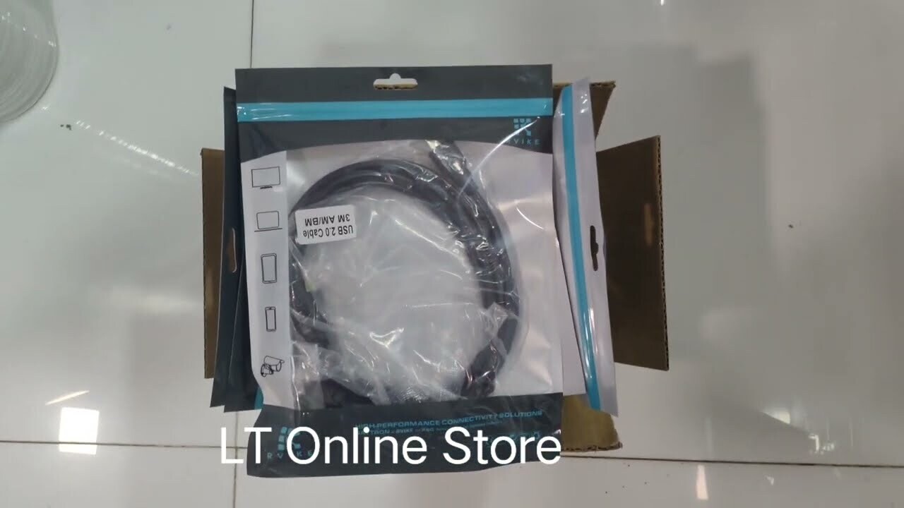 2.8mtr/3mtr USB Printer Cable, Black