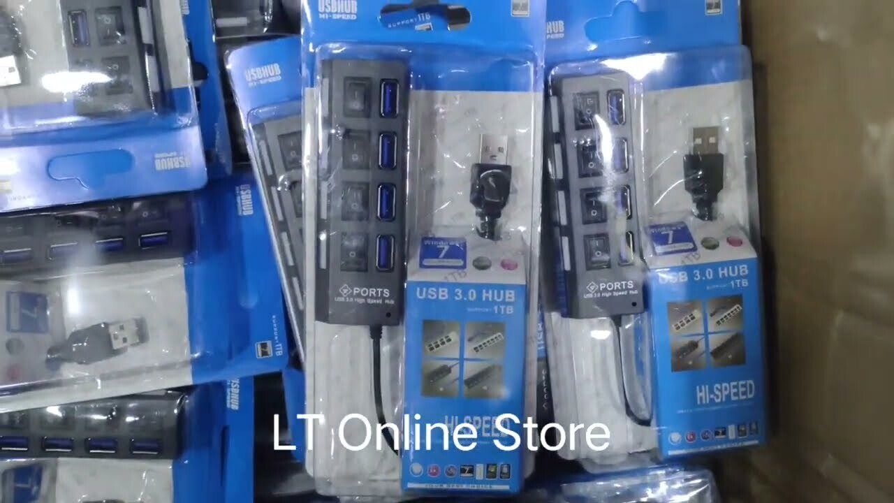 4-Port USB 3.0 High Speed Hub with Switch 4-Port USB 3.0 High Speed Hub with Switch