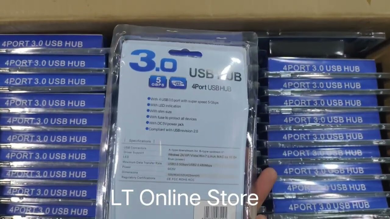 4-Port USB Hub 3.0 Speed (Pack of 10) 4-Port USB Hub 3.0 Speed (Pack of 10)