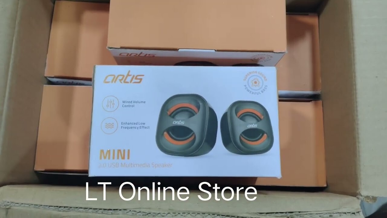 Artis Mini 2.0 USB Multimedia Speakers, Red Artis Mini 2.0 USB Multimedia Speakers, Red