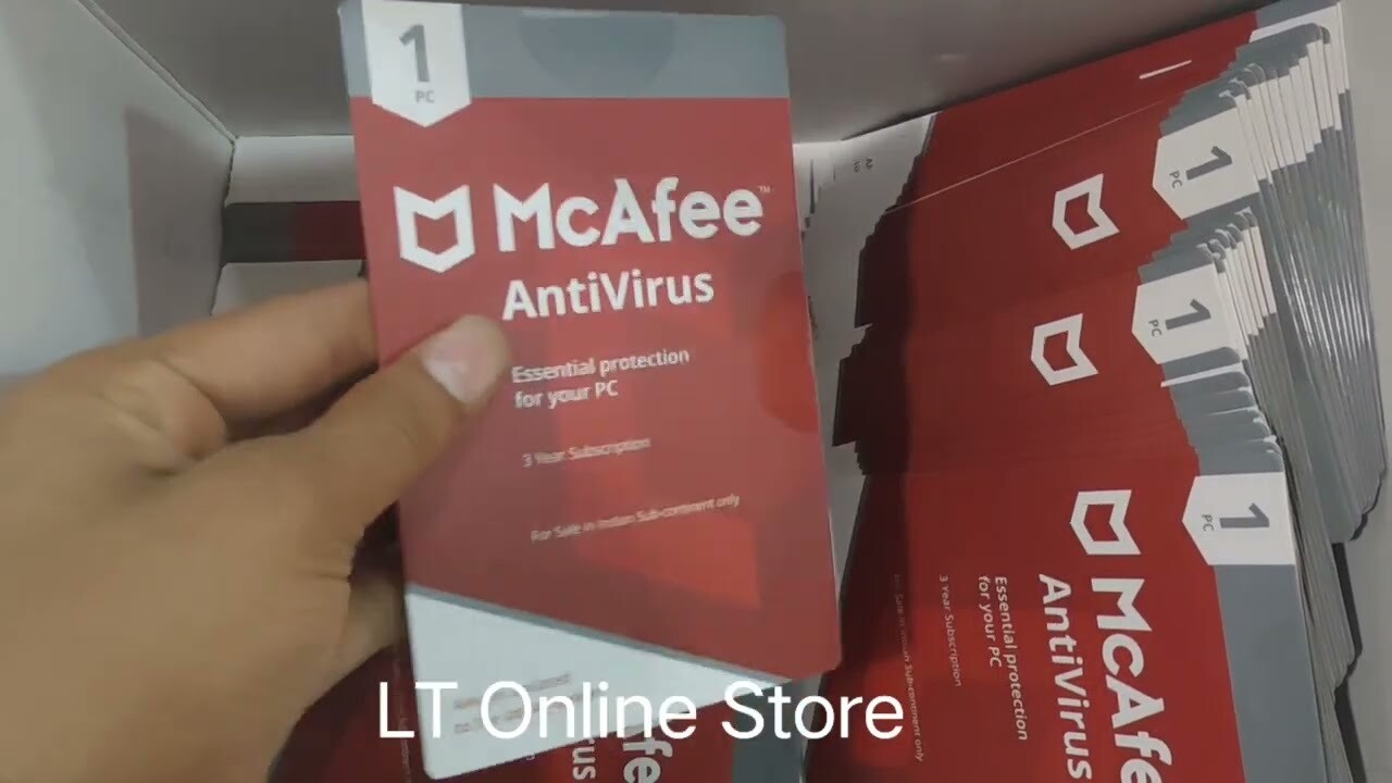 Renewal, 1 User, 3 Year, McAfee Antivirus