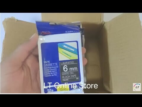 Brother Tze-315 Whit on Black 6mm Label Tape