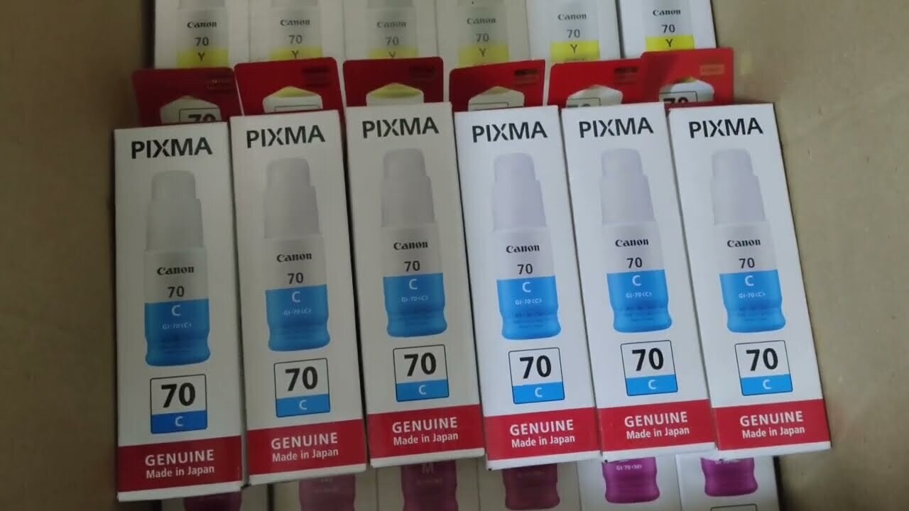Canon Pixma 70 Cyan Ink Bottle Canon Pixma 70 Cyan Ink Bottle