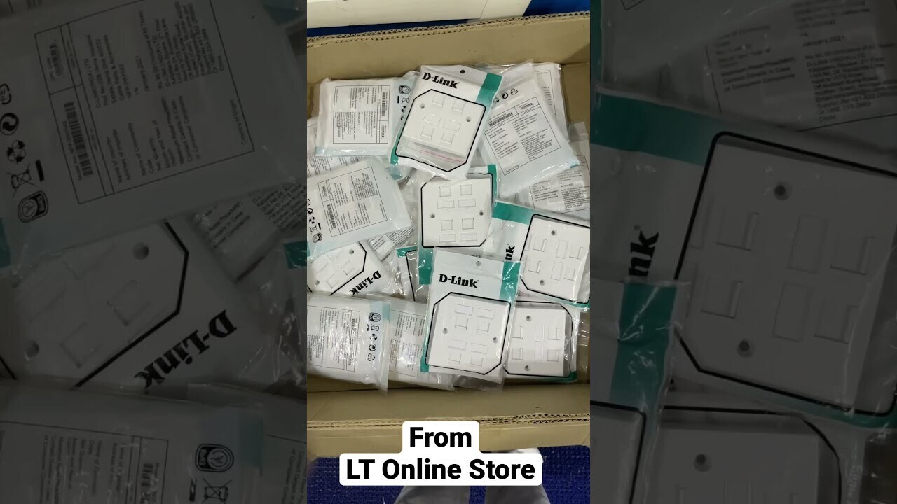 D-Link 86*86 mm, Quad 4 Faceplate D-Link 86*86 mm, Quad 4 Faceplate