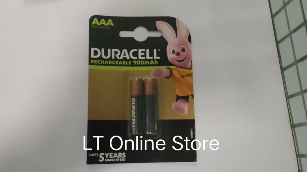 Duracell AAA, 2 Battery, 900mAh, Rechargeable Duracell AAA, 2 Battery, 900mAh, Rechargeable